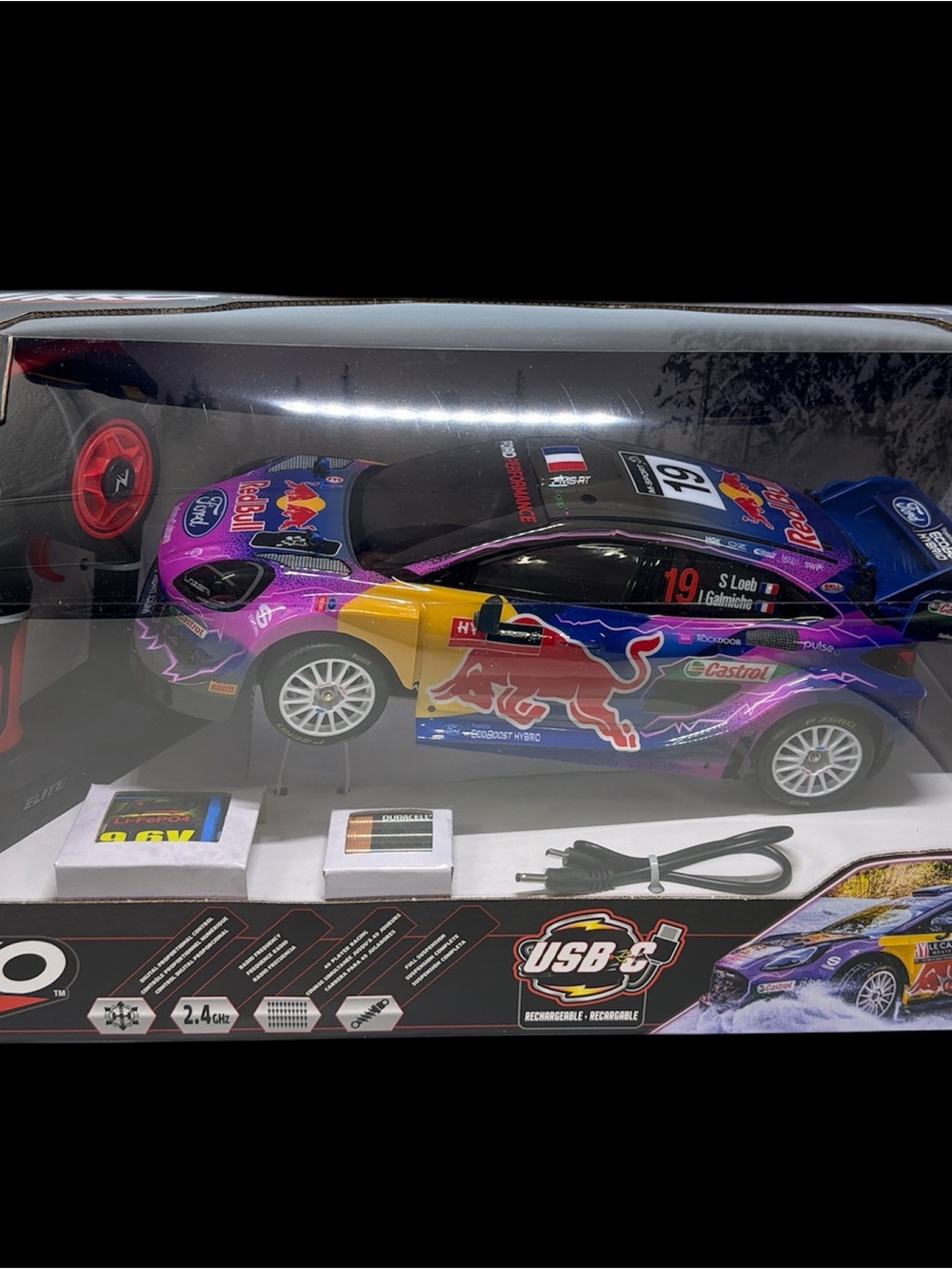 Nikko Ceramics Remote Rally Car - Purple / Yellow / Blue / Red
